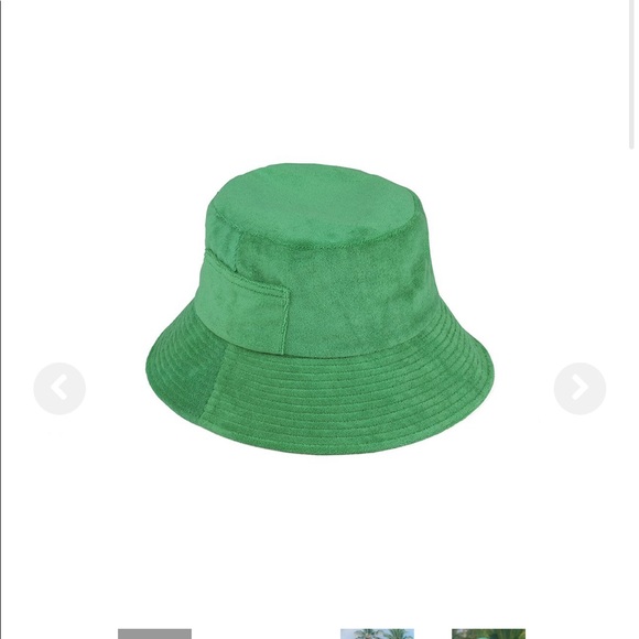 Lack of Color Terry Bucket Hat in Green - Picture 2 of 7